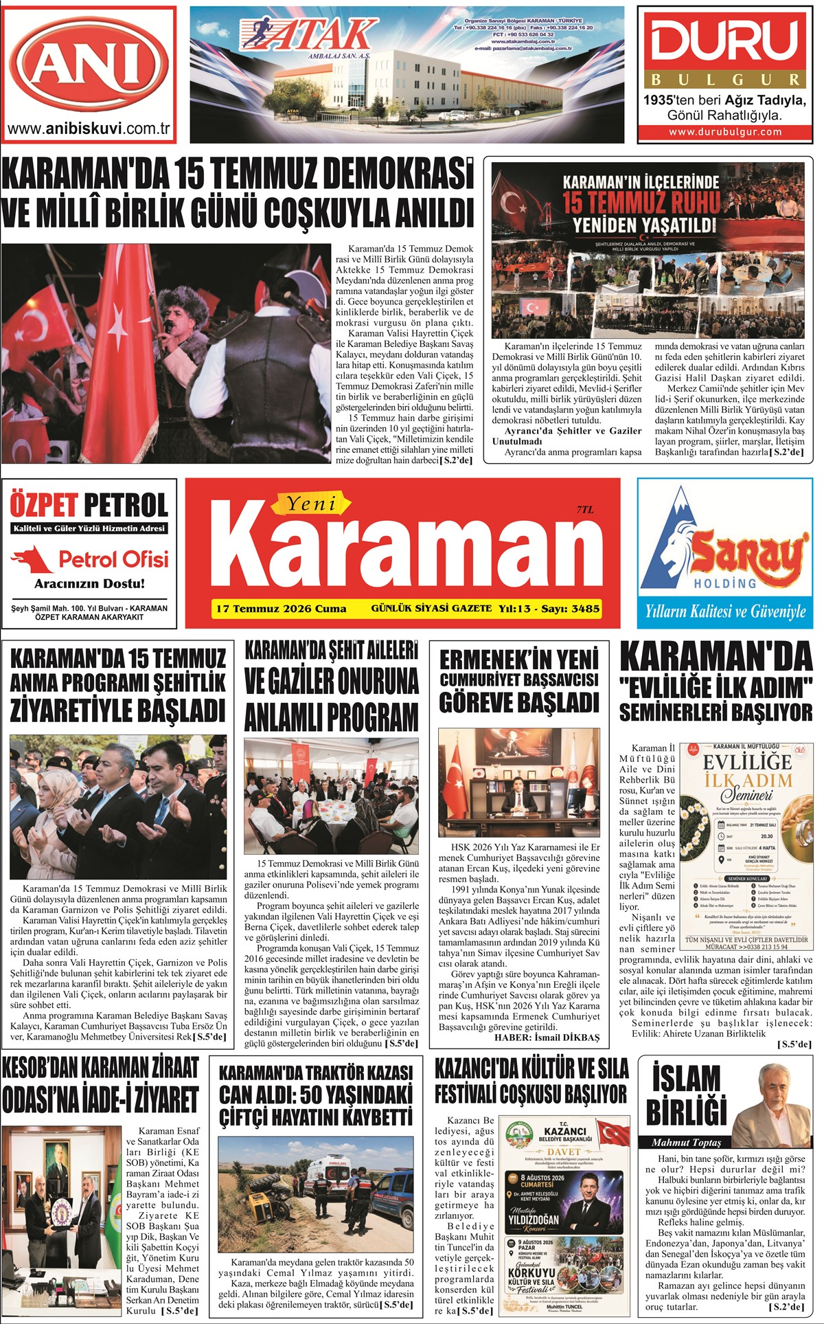 17 Temmuz 2026