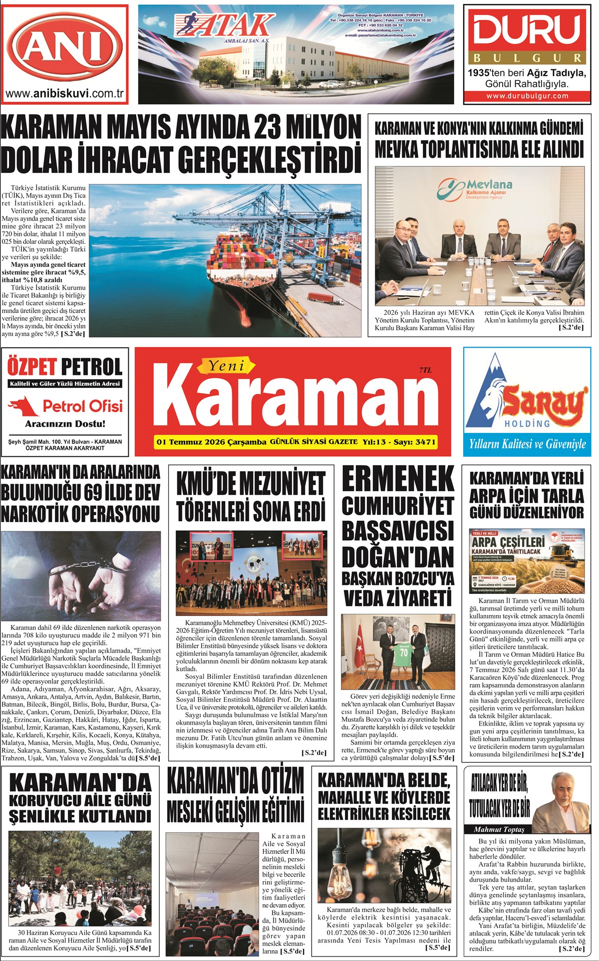 01 Temmuz 2026