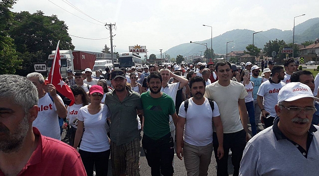CHP KARAMAN’DAN “ADALET YÜRÜYÜŞÜ”NE DESTEK