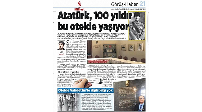 KARAMANLI YAZAR “ATATÜRK” İZLENMİNLERİNİ MİLLİYETLE PAYLAŞTI
