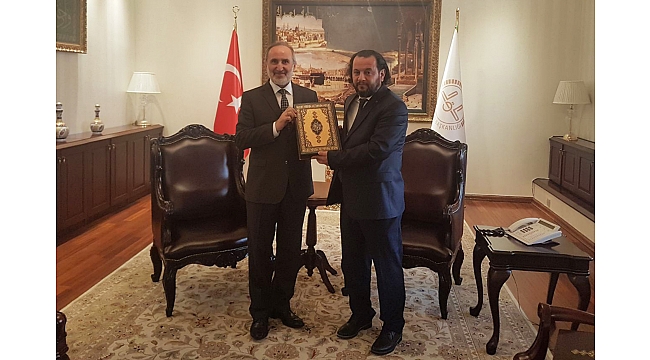 REKTÖR AKGÜL'DEN DİYANET İŞLERİ BAŞKANINA ZİYARET