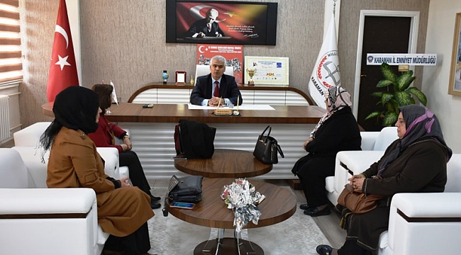 AK PARTİ KADIN KOLLARINDAN M.E MÜDÜRLÜĞÜ’NE ZİYARET