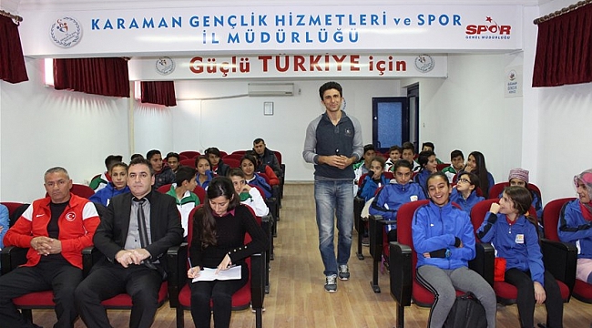 ATLETLERE BAĞIMLILIKLA MÜCADELE KONUSU ANLATILDI
