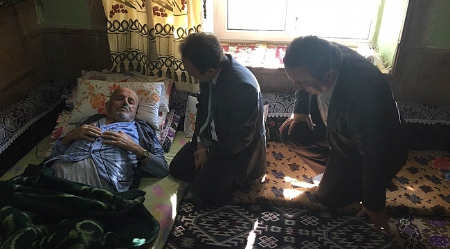 BAŞYAYLA’DA ESKİ BAŞKAN’A GEÇMİŞ OLSUN ZİYARETİ