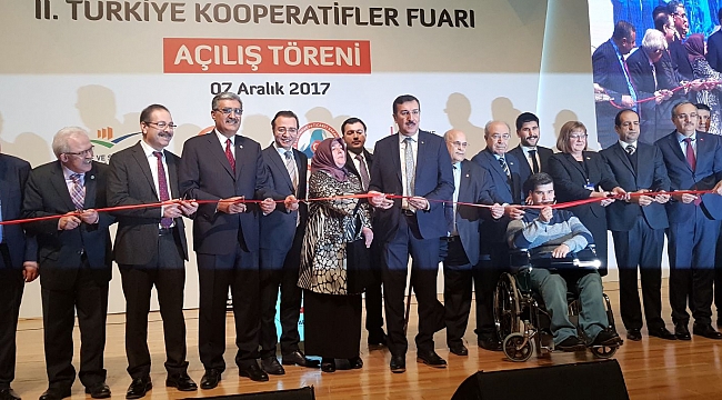 2. KOOPERATİFLER FUARI AÇILDI, ÜSTÜN HİZMET ÖDÜLÜNÜ RECEP KONUK ALDI