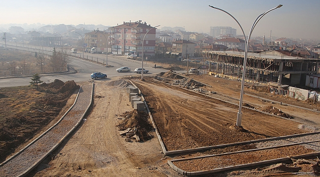 SANAYİ KÖPRÜLÜ KAVŞAĞINDA ÇALIŞMALAR SONA YAKLAŞTI