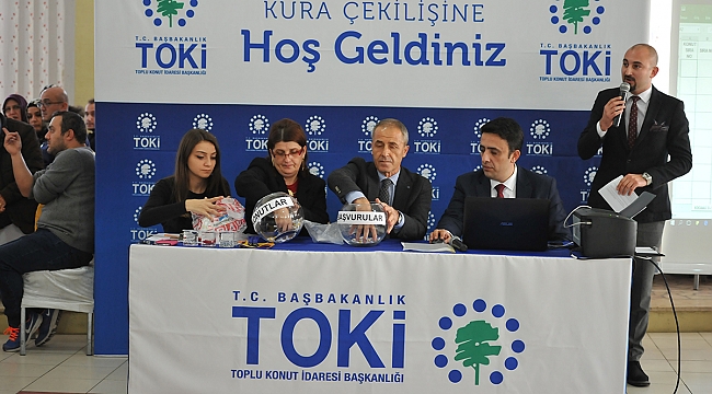 TOKİ’NİN 492 KONUT KURA ÇEKİLİŞİ YAPILDI