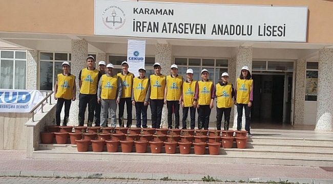 İ.ATASEVEN ANADOLU LİSESİNDE HER SINIFIN BİR FİDANI VAR