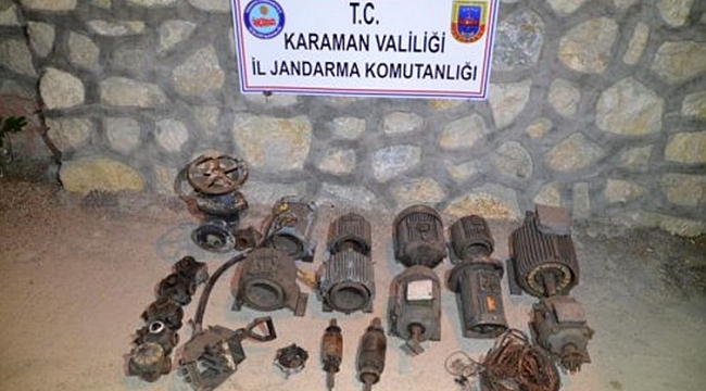 MADEN HIRSIZLARI ERMENEK’TE YAKALANDI