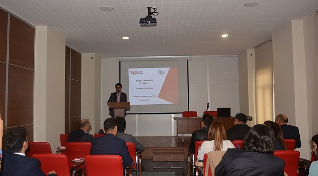 “REKABET KURUMU FAALİYETLERİ VE REKABET HUKUKU” KONULU SEMİNER KTSO'DA DÜZENLEDİ