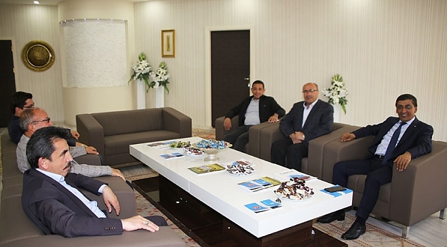 TİCARET BORSASINDAN BAŞKAN ÇALIŞKAN’A ZİYARET