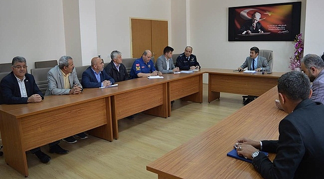 ERMENEK’TE SEÇİM GÜVENLİĞİ TOPLANTISI YAPILDI