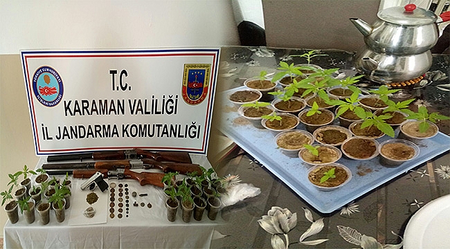 JANDARMADAN TARİ ESER VE UYUŞTURUCU OPERASYONU