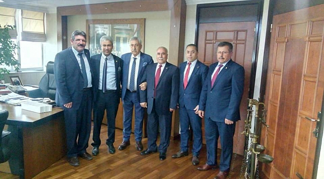 KESOB YÖNETİMİ TESK GENEL BAŞKANI PALANDÖKEN’İ ZİYARET ETTİ
