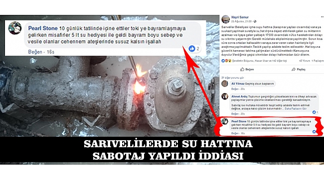 SARIVELİLER’DE SU PROBLEMİ: “BAYRAMLAŞMAYA GELEN MİSAFİRLER 5 LİTRELİK SU İLE GELDİ”