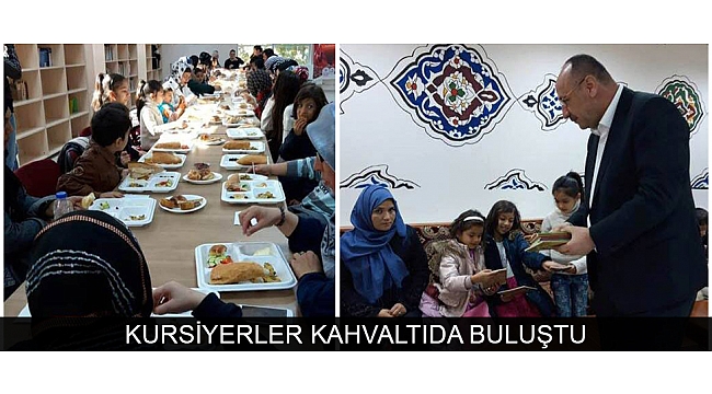 KURSİYERLER KAHVALTIDA BULUŞTU