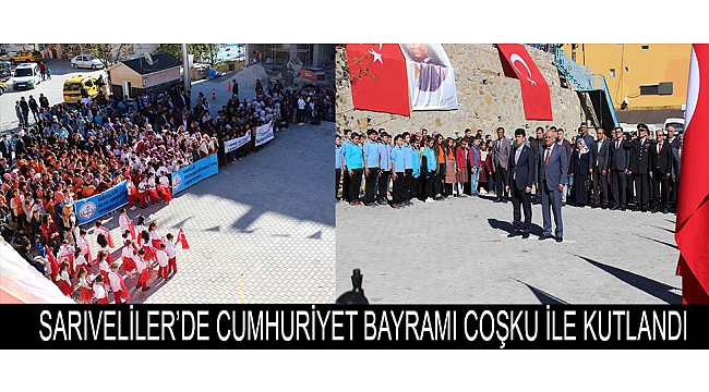 SARIVELİLER’DE CUMHURİYET BAYRAMI COŞKU İLE KUTLANDI