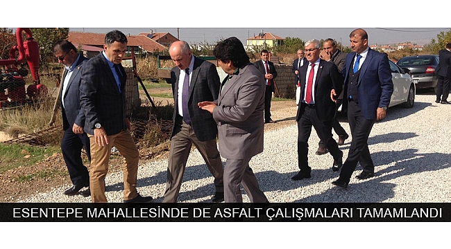 ESENTEPE MAHALLESİNDE DE ASFALT ÇALIŞMALARI TAMAMLANDI