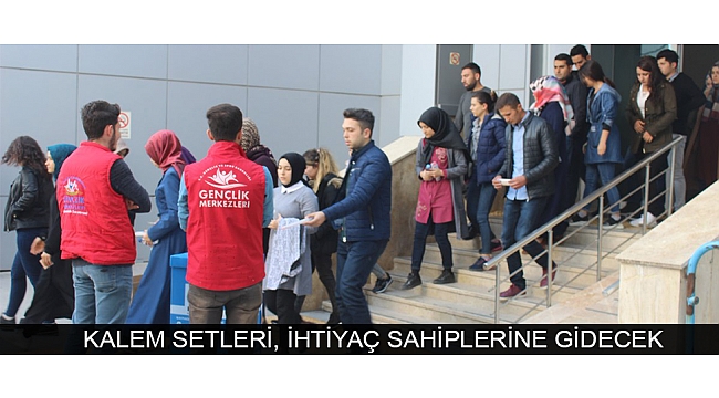 KALEM SETLERİ, İHTİYAÇ SAHİPLERİNE GİDECEK