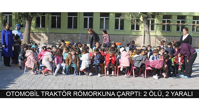 KARAMAN’DA OTOMOBİL TRAKTÖR RÖMORKUNA ÇARPTI: 2 ÖLÜ, 2 YARALI