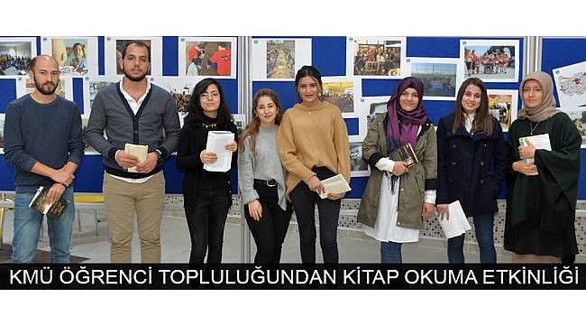 KMÜ ÖĞRENCİ TOPLULUĞUNDAN KİTAP OKUMA ETKİNLİĞİ