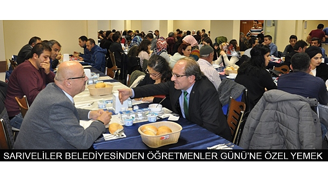 SARIVELİLER BELEDİYESİNDEN ÖĞRETMENLER GÜNÜ’NE ÖZEL YEMEK