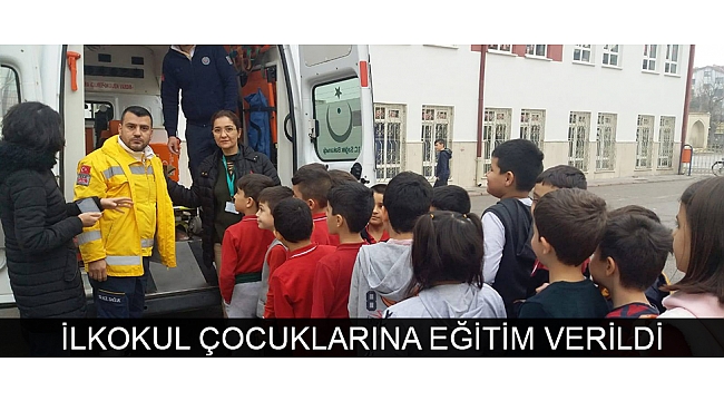 İLKOKUL ÇOCUKLARINA EĞİTİM VERİLDİ