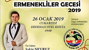 ERMENEKLİLER KONYA GECESİNDE BULUŞUYOR