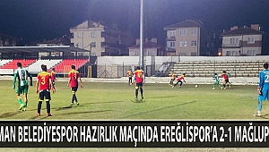 KARAMAN BELEDİYESPOR HAZIRLIK MAÇINDA EREĞLİSPOR'A 2-1 MAĞLUP OLDU