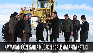 KAYMAKAM GÖZE KARLA MÜCADELE ÇALIŞMALARINA KATILDI