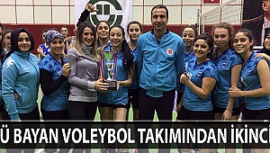 KMÜ BAYAN VOLEYBOL TAKIMINDAN İKİNCİLİK