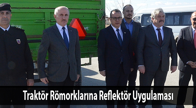 Traktör Römorklarına Reflektör Uygulaması
