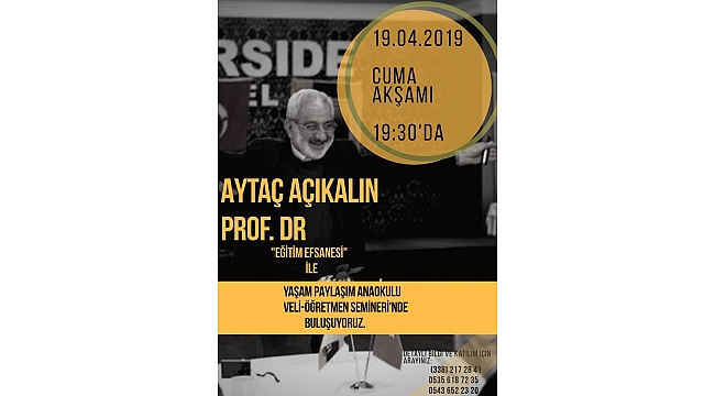 Avuçlarımızdaki Gelecek Çocuklarımız Seminerine Davet