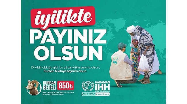 İHH; “İyilikte Payınız Olsun!”