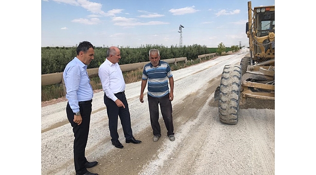 Vali Meral Yol Yapım Çalışmalarını İnceledi
