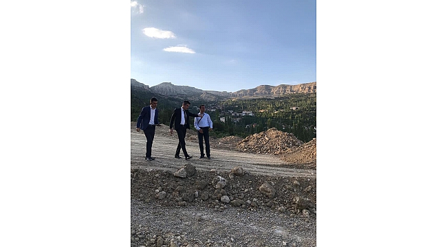 Kaymakam Çakır, Çöken Yolda İncelemede Bulundu