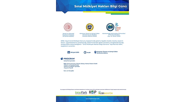 KTSO'da “Sınai Mülkiyet Hakları Bilgi Günü” Düzenlenecek