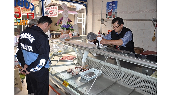 Zabıta Ekibinden Kasaplara Denetim