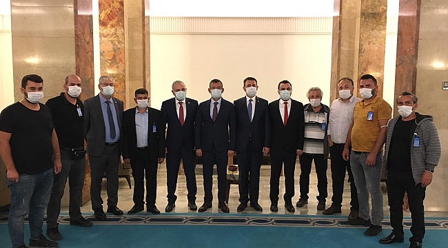 CHP Heyeti Madencilerle Görüştü