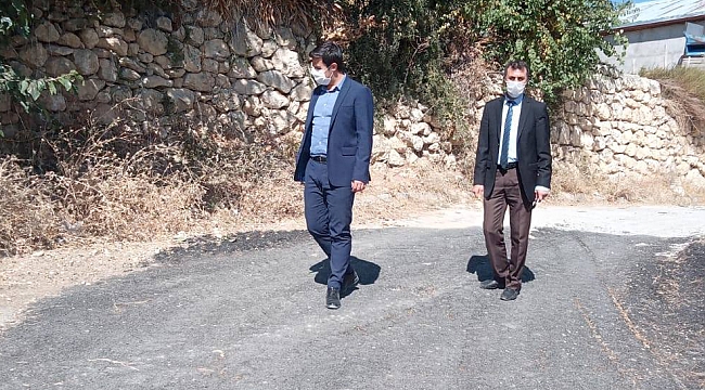 Kaymakam Çelik, Çalışmaları Yerinde İnceledi