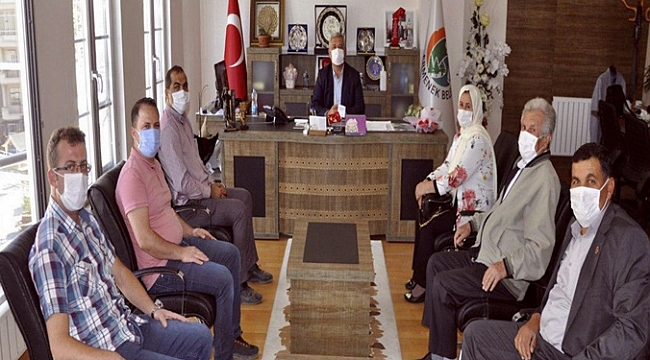 Muhtarlardan Ermenek Belediyesine Ziyaret