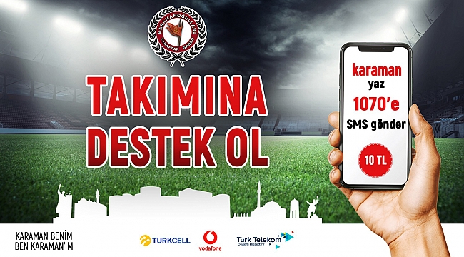 Karaman Belediyespor Yönetimi SMS Kampanyası İçin Destek İstedi