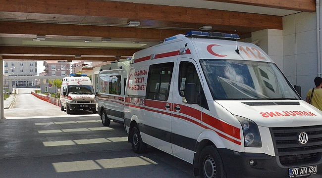 Karaman'da Hasta Yakınları Güvenlik Görevlisini Bıçakladı