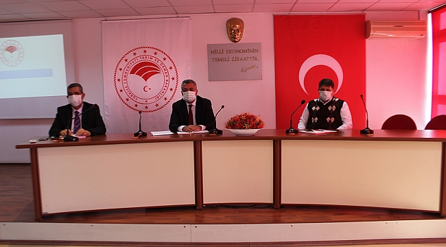 Tarım İl Müdürlüğü'nde 4. Dönem değerlendirme toplantısı yapıldı