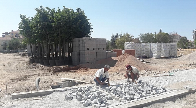 Aktekke Millet Bahçesinde Peyzaj Çalışmaları Sürüyor