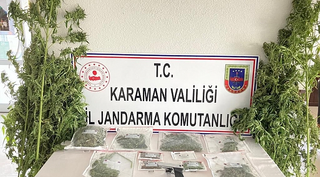 Karaman'da Esrar Ve Kenevir Ele Geçirildi