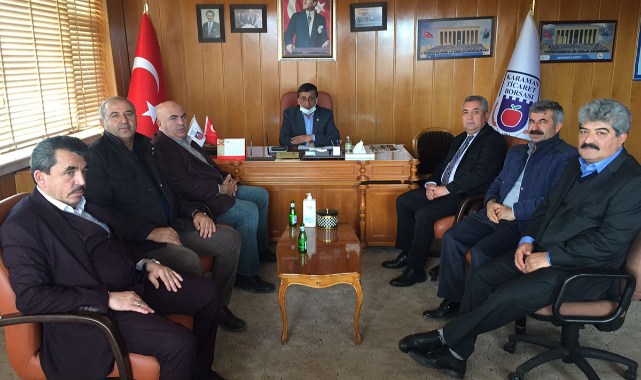 Karaman Ticaret Borsası'na Taziye Ziyareti