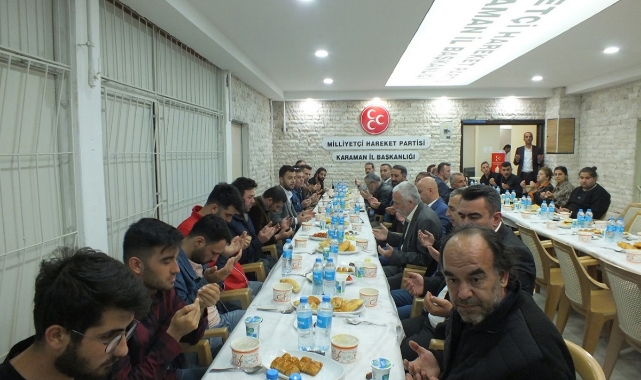 MHP Karaman Teşkilatı, Basın Mensuplarıyla İftarda Buluştu