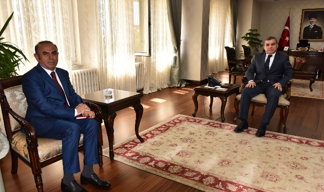 Vali Işık, Göreve Yeni Atanan Defterdar Ertekin'i Kabul Etti