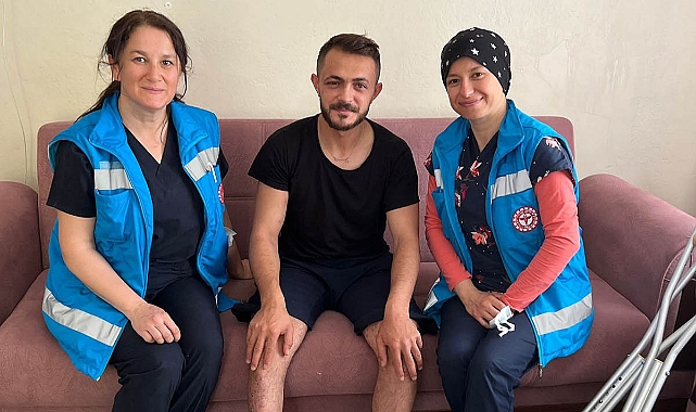 Kahraman Gazimiz Evde Sağlık Hizmetleri Ekibine Emanet